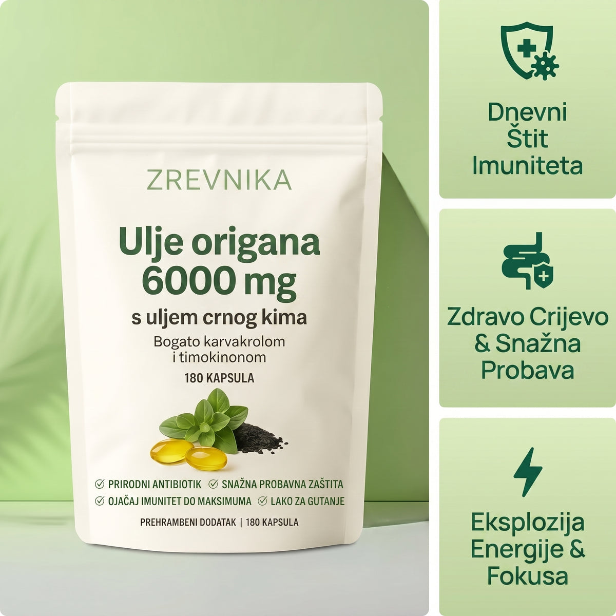 Zrevnika Oregano — Svakodnevna podrška crijevima i imunitetu